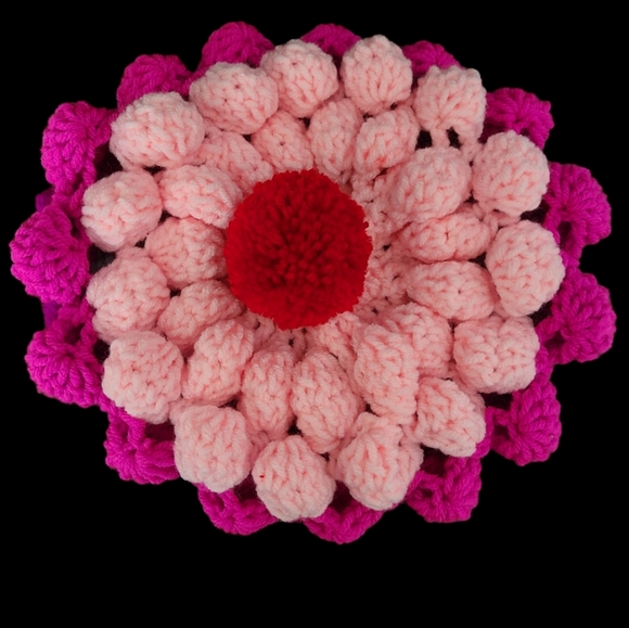 Custom handmade crochet Cupcake Beanie - Picture 3 of 3